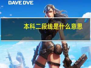 本科二段线是什么意思
