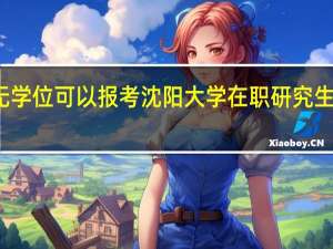 本科无学位可以报考沈阳大学在职研究生工商管理吗