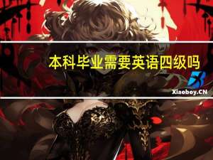 本科毕业需要英语四级吗