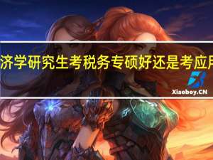 本科经济学研究生考税务专硕好还是考应用统计专硕好