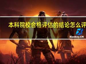 本科院校合格评估的结论怎么评定