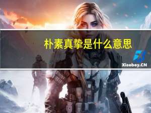 朴素真挚是什么意思