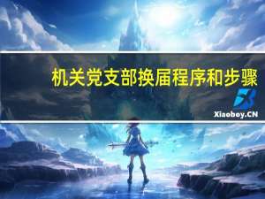 机关党支部换届程序和步骤
