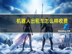 机器人出租车怎么样收费