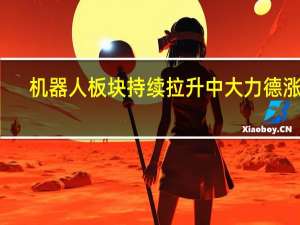 机器人板块持续拉升 中大力德涨停