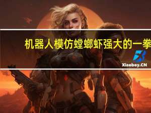 机器人模仿螳螂虾强大的一拳