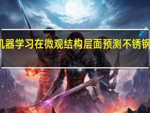 机器学习在微观结构层面预测不锈钢的行为