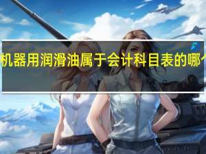 机器用润滑油属于会计科目表的哪个名称