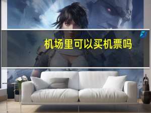 机场里可以买机票吗