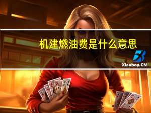 机建燃油费是什么意思