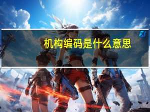 机构编码是什么意思