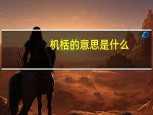 机栝的意思是什么
