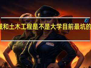 机械和土木工程是不是大学目前最坑的两个专业