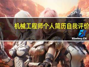 机械工程师个人简历自我评价