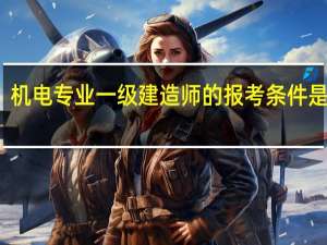 机电专业一级建造师的报考条件是什么