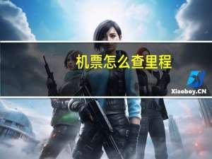 机票怎么查里程