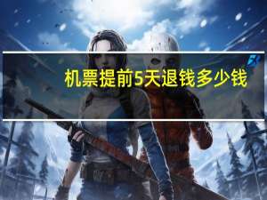 机票提前5天退钱多少钱