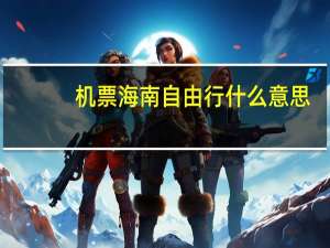 机票海南自由行什么意思