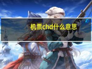 机票chd什么意思