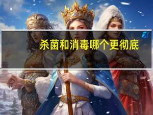 杀菌和消毒哪个更彻底（杀菌和消毒有什么区别）