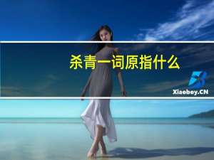 杀青一词原指什么