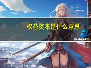 权益资本是什么意思