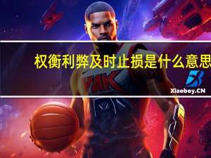 权衡利弊及时止损是什么意思