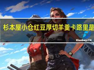 杉本屋 小仓红豆厚切羊羹卡路里是多少