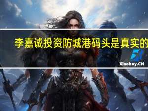 李嘉诚投资防城港码头是真实的吗