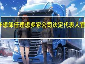 李想卸任理想多家公司法定代表人 官方回应：这不代表管理层变动