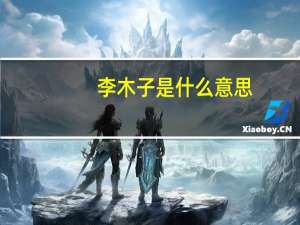 李木子是什么意思（李沐子）