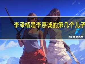 李泽楷是李嘉诚的第几个儿子