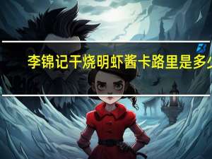 李锦记 干烧明虾酱卡路里是多少
