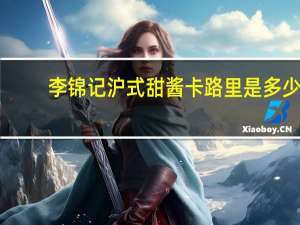 李锦记 沪式甜酱卡路里是多少