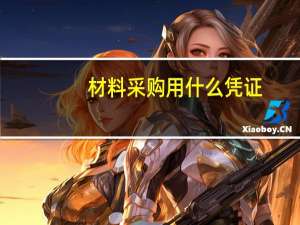 材料采购用什么凭证