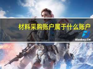 材料采购账户属于什么账户
