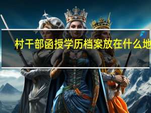 村干部函授学历档案放在什么地方