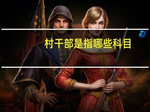 村干部是指哪些科目