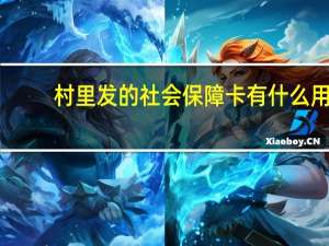 村里发的社会保障卡有什么用
