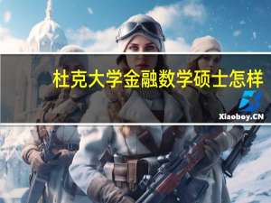 杜克大学金融数学硕士怎样