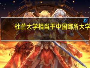 杜兰大学相当于中国哪所大学