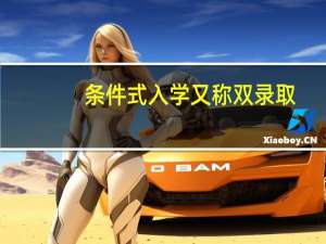 条件式入学又称双录取