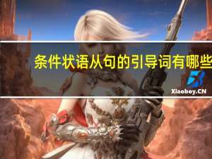 条件状语从句的引导词有哪些