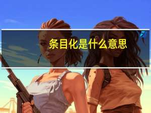 条目化是什么意思