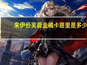来伊份芙蓉金橘卡路里是多少