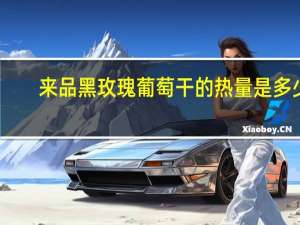 来品 黑玫瑰葡萄干的热量是多少