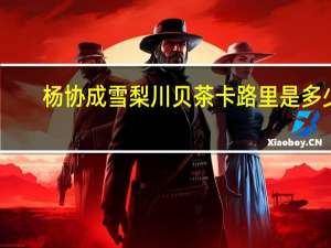 杨协成 雪梨川贝茶卡路里是多少