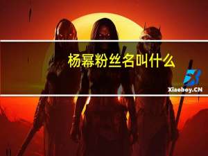 杨幂粉丝名叫什么