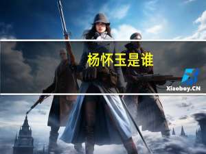 杨怀玉是谁