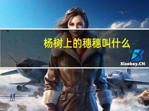 杨树上的穗穗叫什么